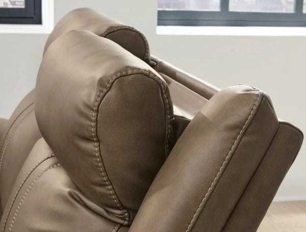 Max-Momentum 6-Piece Biscotti Power Reclining L-Shape Sectional with Audio Console