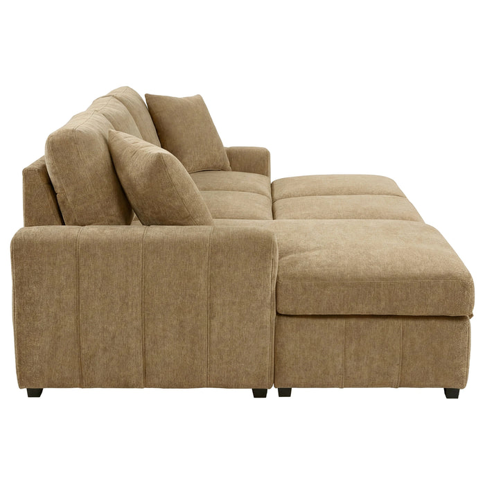 Pastrana Upholstered Sleeper Sectional Sofa