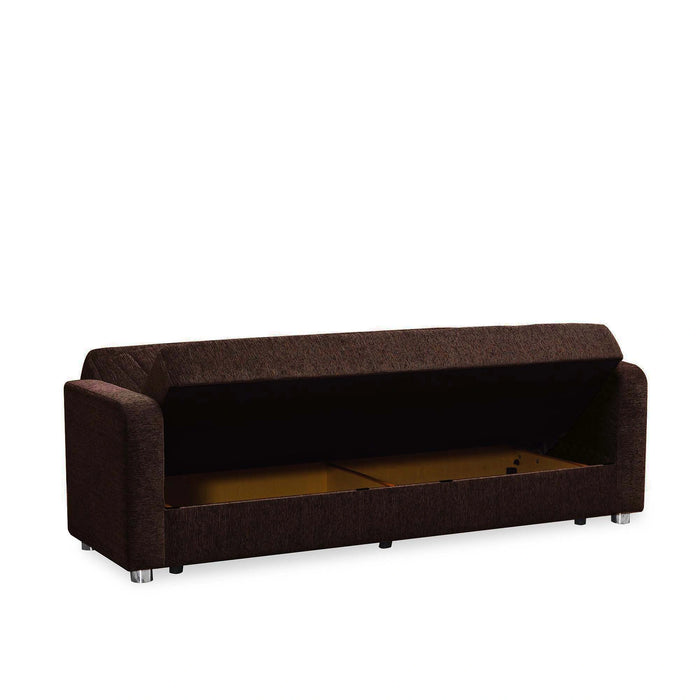 Ottomanson Elegance Collection Upholstered Convertible Sofabed with Storage