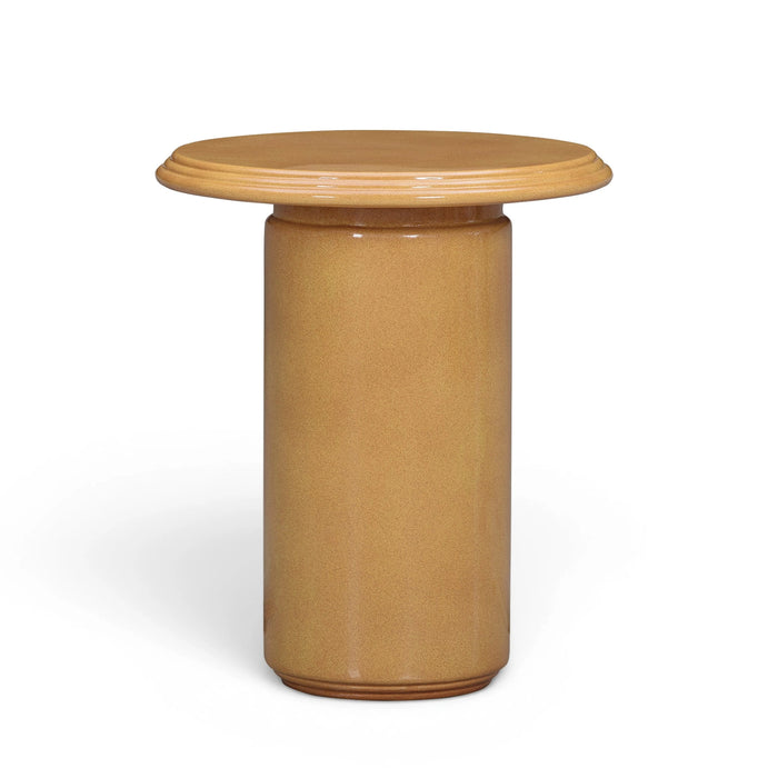 Tate Turmeric Concrete Indoor/Outdoor Side Table