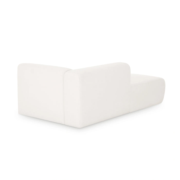 Tarra Cream Performance Chenille Modular Chaise
