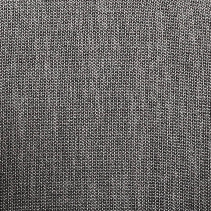 Solange Grey Textured Contract-Grade Weave Fabric Swivel Accent Chair