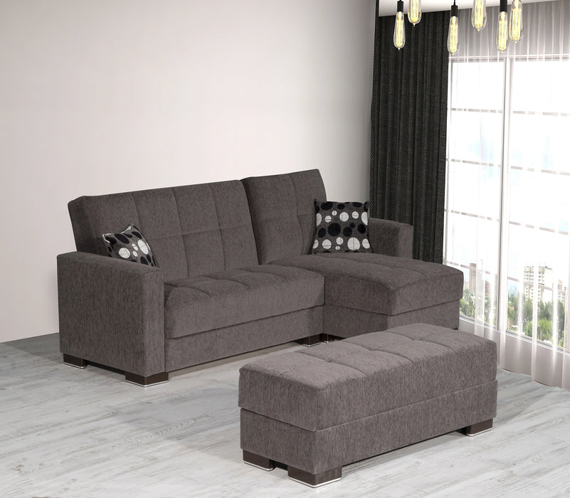 Ottomanson Armada Collection Upholstered Ottoman with Storage