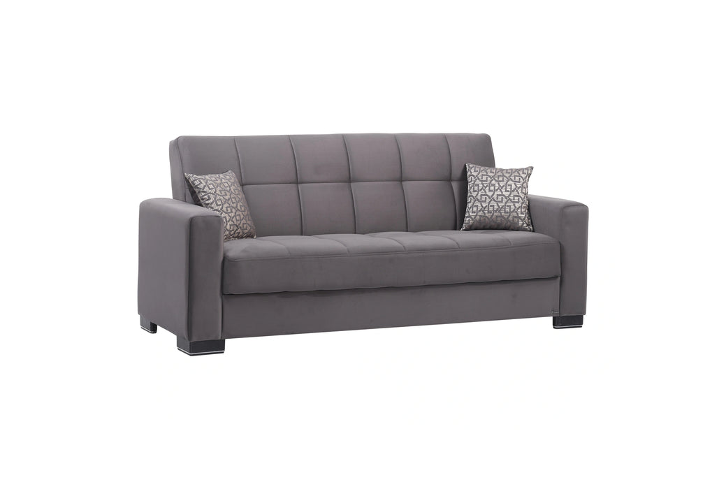 Ottomanson Armada Collection Upholstered Convertible Sofabed with Storage