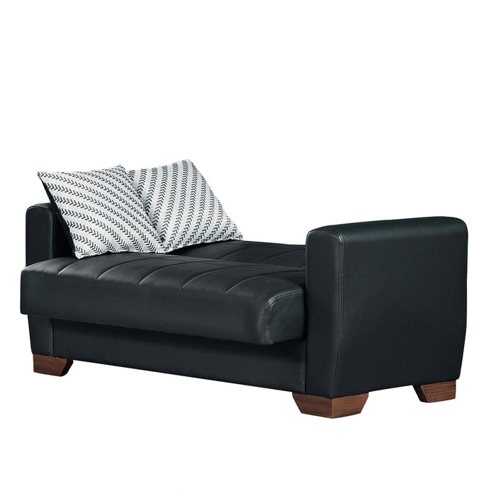 Ottomanson Barato Collection Upholstered Convertible Loveseat with Storage