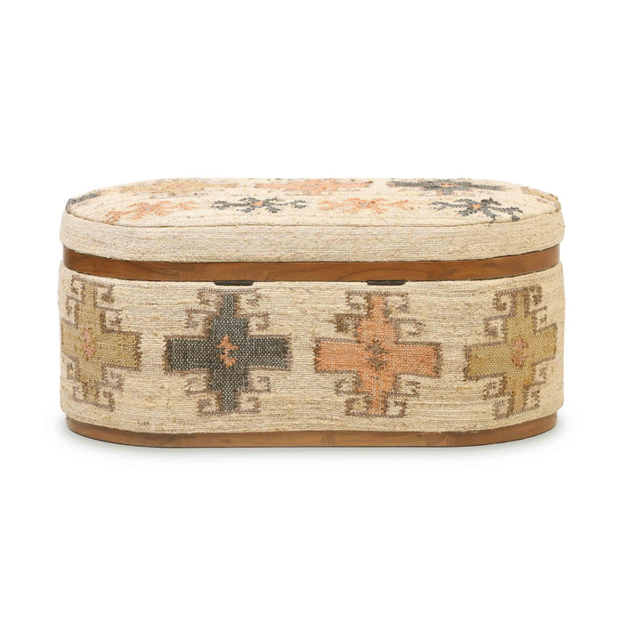 Olivier Oval Storage Ottoman