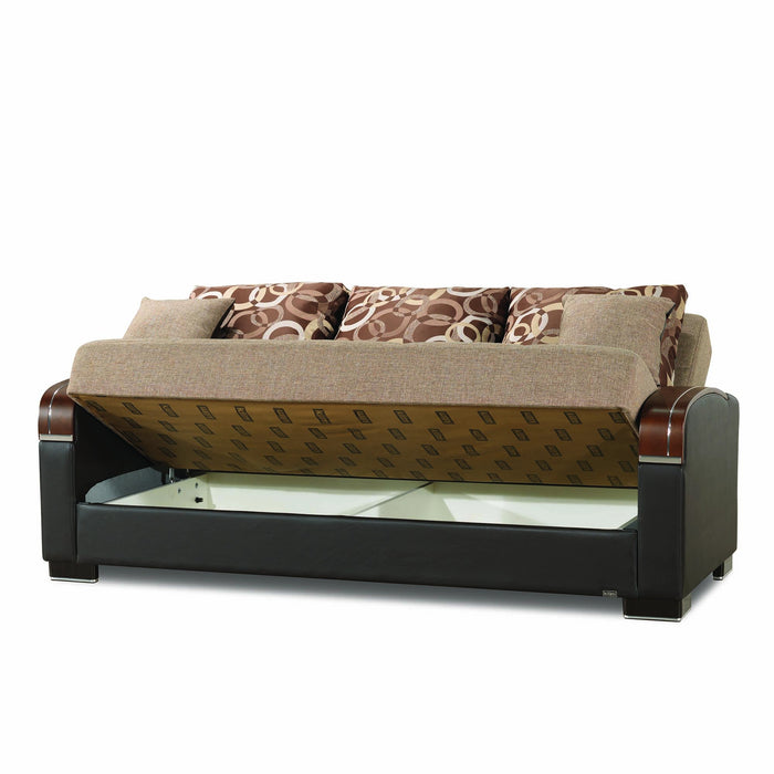 Ottomanson Mobimax Collection Upholstered Convertible Sofabed with Storage