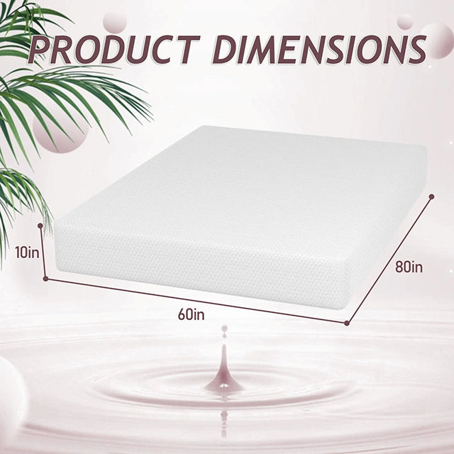 Forsythia 10" Green Tea Gel Memory Foam