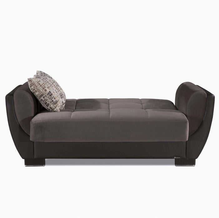Ottomanson Armada Air Collection Upholstered Convertible Loveseat with Storage