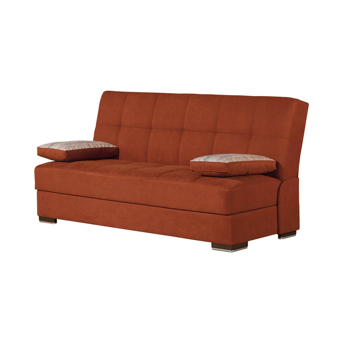 Ottomanson Soho Collection Upholstered Convertible Sofabed with Storage