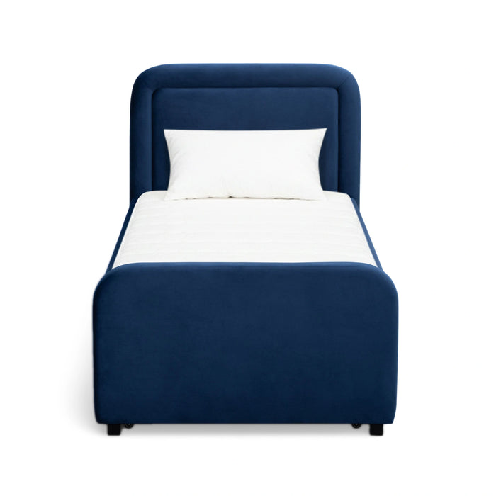 Briella Performance Velvet Trundle Bed in Twin