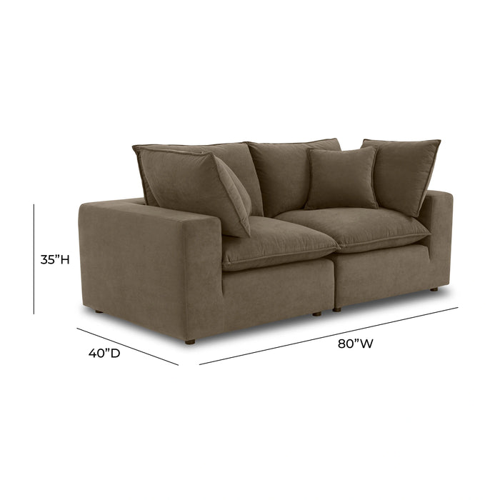 Cali 80" Modular Loveseat