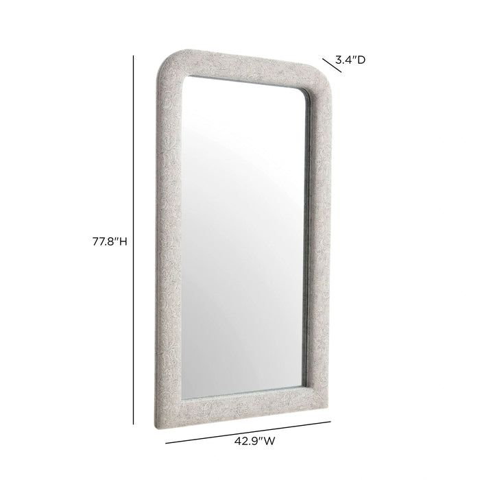 Heidi 43"X78" Upholstered Oversized Floor Mirror