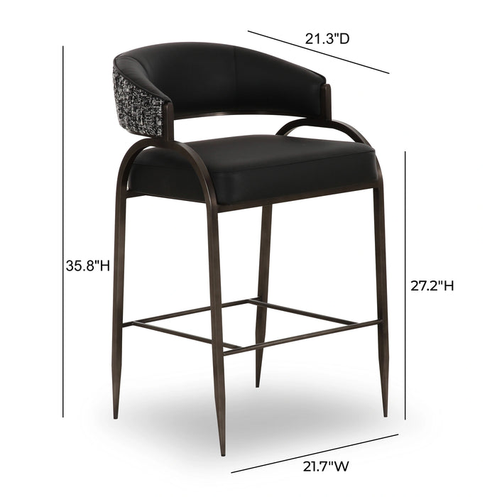 Tatum 2-Tone Performance Vegan Leather Counter Stool