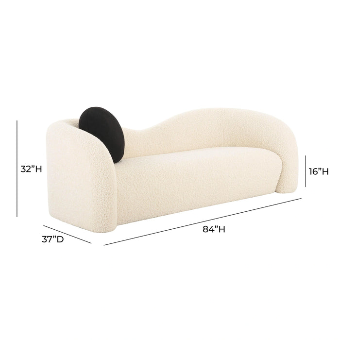 Leonie Faux Shearling Sofa