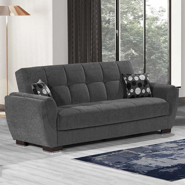 Ottomanson Armada Air Collection Upholstered Convertible Sofabed with Storage
