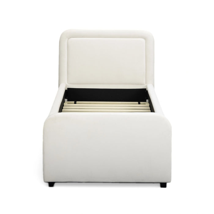 Briella Performance Velvet Trundle Bed in Twin