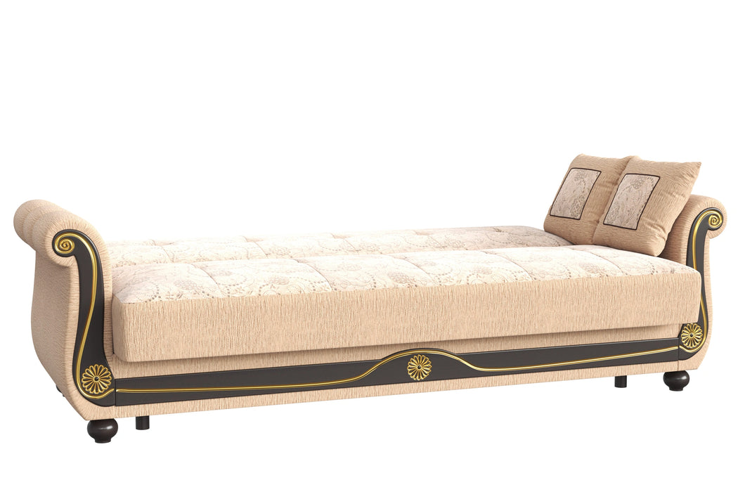 Ottomanson Americana Collection Upholstered Convertible Sofabed with Storage