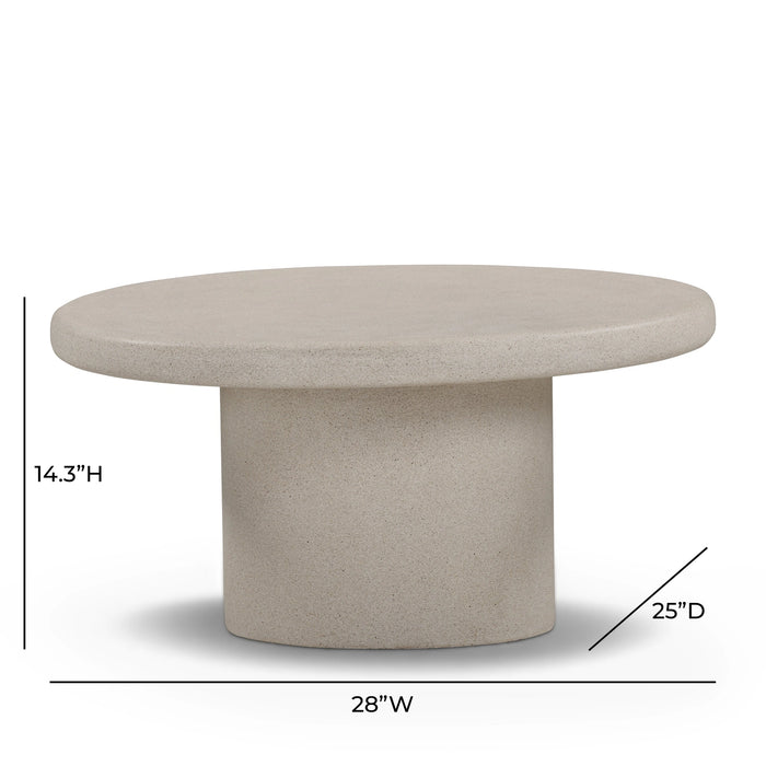 Jade Concrete Indoor/Outdoor Coffee Table (28"-34")