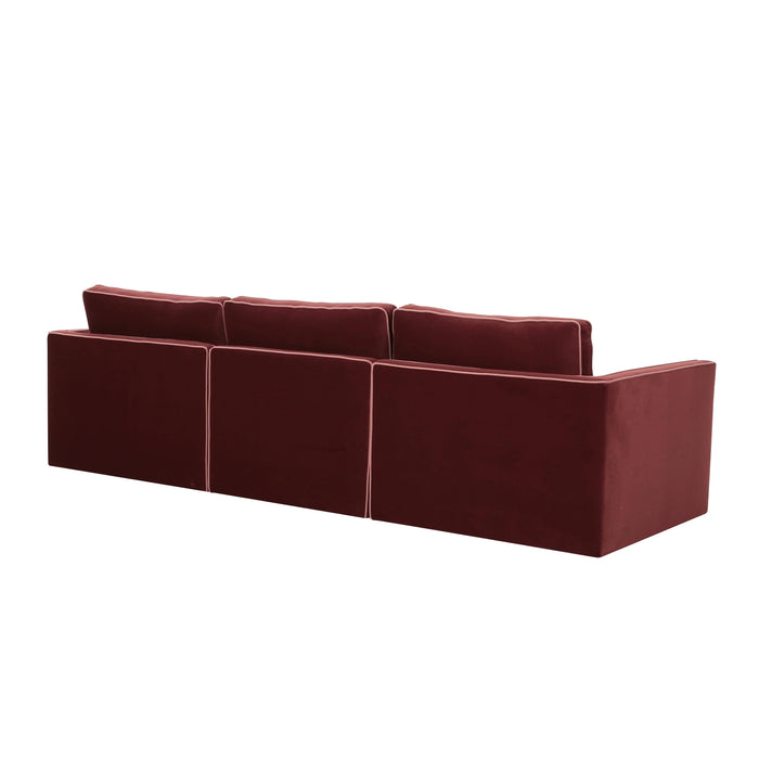 Willow 105" Performance Velvet Modular Sofa