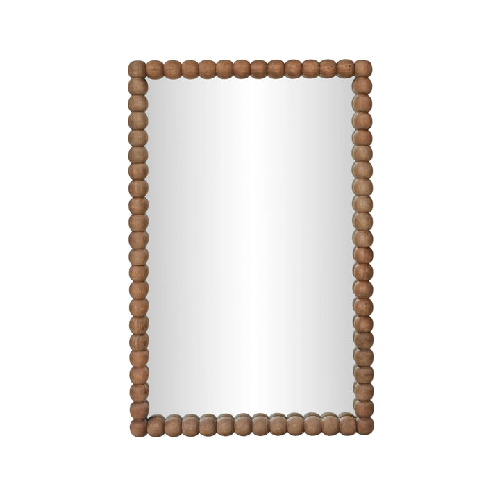 Cheyanne 29"X44" Carved Solid Wood Rectangular Wall Mirror