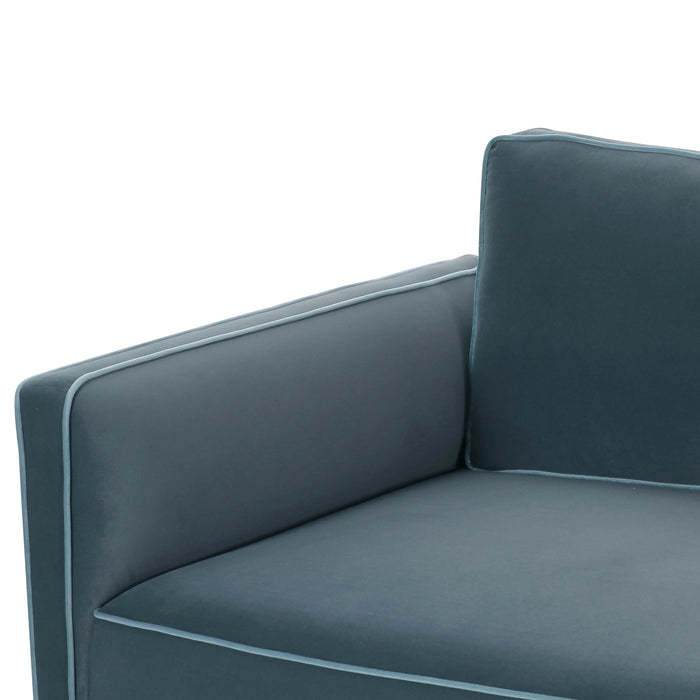 Willow 74" Performance Velvet Modular Loveseat