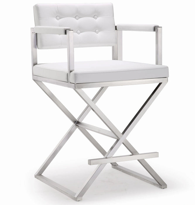 Director Performance Vegan Leather Stool