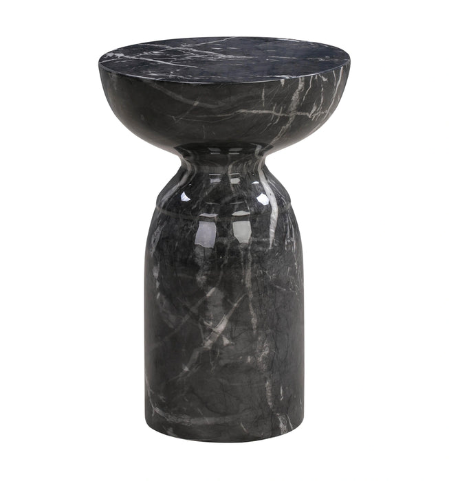 Rue Faux Marble Indoor / Outdoor Round Side Table