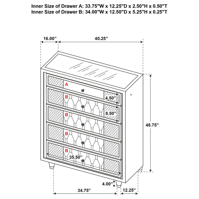 Lorient LED Chest of Drawers