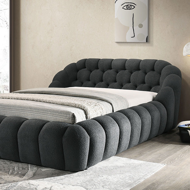 Newquay E.King & Queen Bed White, Grey, & Black - Home And Beyond