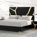Goldsberg E.King & Queen Bed Grey & Pink - Home And Beyond
