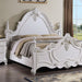Francione E.King & Queen Bed White & Chrome - Home And Beyond