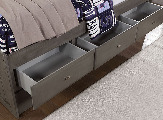 TIBALT DayBed w/ Trundle, Dark Gray