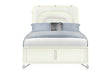 Lyra Beige Bed with LED