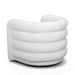 Curves Performance Velvet Swivel Accent Chair - Home And Beyond