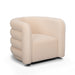 Curves Performance Velvet Swivel Accent Chair - Home And Beyond