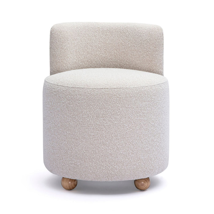 Hakuna Cream Performance Boucle Desk Chair - Home And Beyond