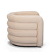 Curves Performance Velvet Swivel Accent Chair - Home And Beyond