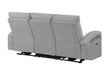 U6611 Grey 15 Power Reclining Sofa with LED
