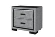 Isabella Grey Nightstand with LED