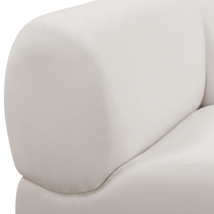 Zenith 5-Piece Contract-Grade Upcycled Fabric Cream Modular L-Sectional
