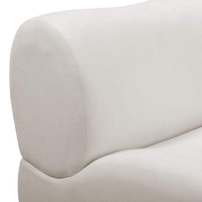 Zenith 5-Piece Contract-Grade Upcycled Fabric Cream Modular Sectional
