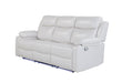 U6026 Blanche White Reclining Sofa with LED
