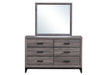 Kate Grey Queen Bed, Dresser, Mirror, Chest and 2 Nightstands