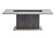 D8030 Dining Table with Storage Drawers and Storage Door