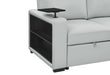 U0212 Blanche Silver Pull Out Sofa Bed