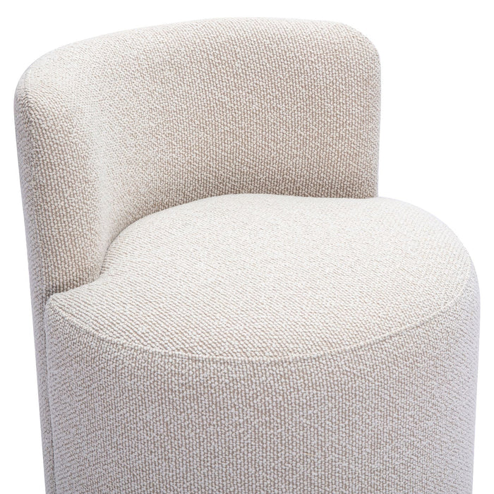 Hakuna Cream Performance Boucle Desk Chair - Home And Beyond