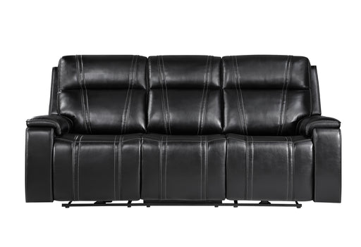 U8880 Black Leather Power Reclining Sofa