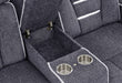 U1895 Grey P2 Console Reclining Loveseat with IS and LED