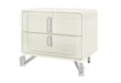 Lyra Beige Nightstand with USB